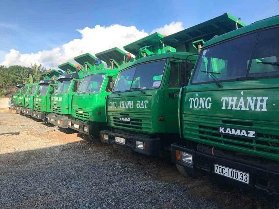 Công ty giao vật tư cát trong khu vực Thị trấn Tân Biên