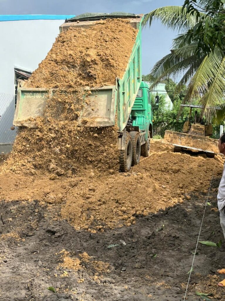 Hiện nay chưa có tiêu chuẩn cát dùng cho đắp nền