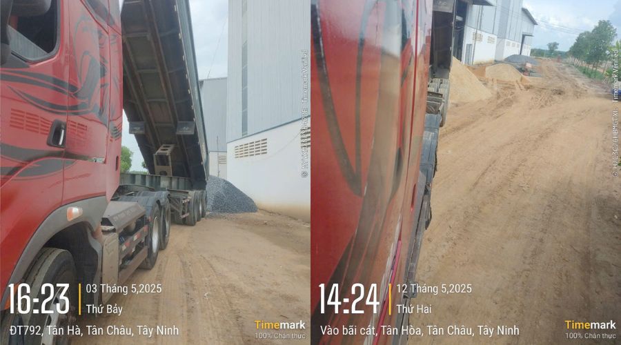 Phát Bảo Thuận giao cát xây dựng tại Huyện Tân Châu Tỉnh Tây Ninh