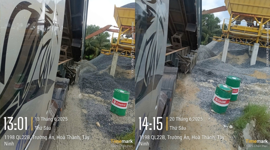 Loại đá được sử dụng là đá 1x2 trong dự án lần này