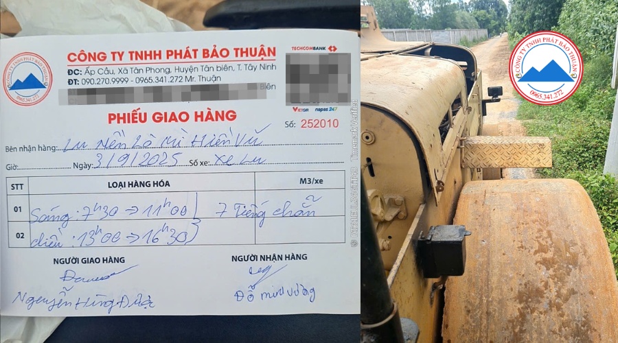 Phiếu ghi nhận đầy đủ các thông tin cần thiết để tiện cho việc theo dõi công nợ